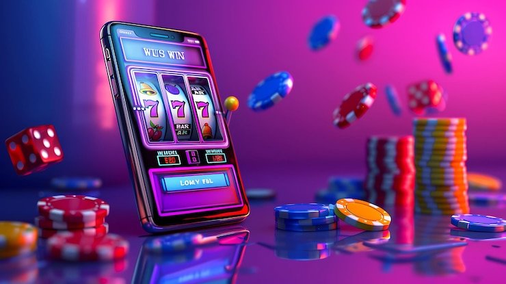 Pengguna mengecek syarat bonus di ponsel